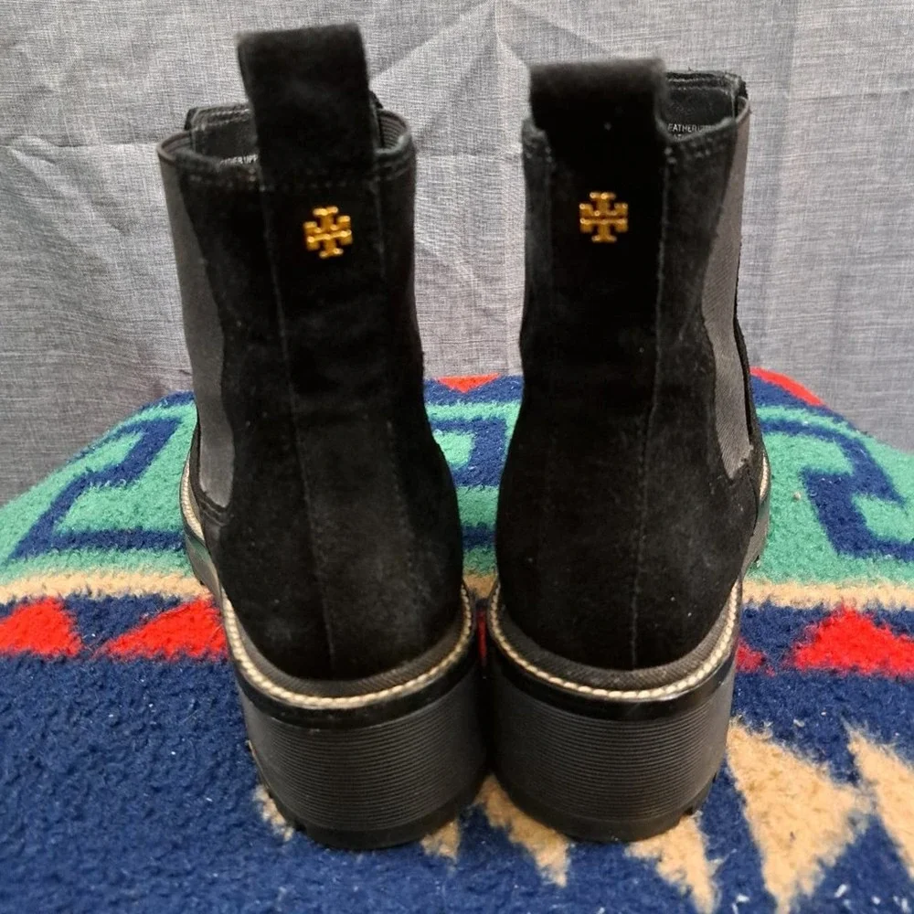 %Tory Burch Black Suede Boots Women's Size 9 M Woman / D11